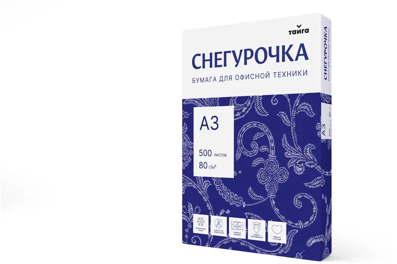 Бумага Снегурочка А3, Марка С, 500л.